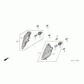 Схема узла: Поворотники для Honda FJS600 Silver Wing