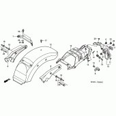 Схема узла: Заднее крыло для Honda VT750 Black Widow