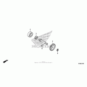 Схема вузла: Масляний насос для Honda CRF250 CRF250R