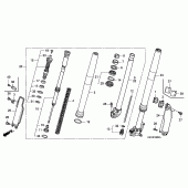 Схема вузла: Вилка передньої осі для Honda CRF250 CRF250X