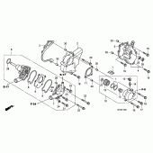 Схема вузла: Водяний насос для Honda CBF1000