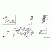 Схема вузла: Рульова траверса для Honda XL1000V Varadero