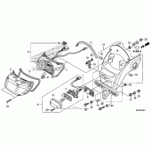 Схема вузла: Taillight (2) для Honda VT750 Shadow Spirit
