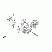 Схема вузла: Дросельна заслонка (COMPONENT P ARTS) (VTR1000SP2 / 3/4/5/6) для Honda VTR1000 VTR SP-2