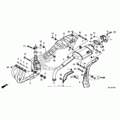 Схема узла: Выхлопная система для Honda CBR600 CBR600RR