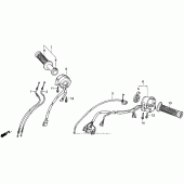 Схема вузла: Switches + cables для Honda VFR750F Interceptor