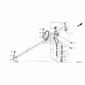 Схема вузла: Задній гальмівний циліндр для Honda CRF250 CRF250R