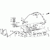 Схема узла: Задний тормозной цилиндр для Honda GL1500 Gold Wing Aspencade