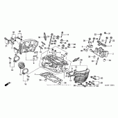 Схема узла: Головка цилиндра (rr.) для Honda VT750 Shadow Spirit