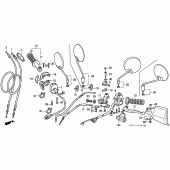 Схема вузла: Switch / cable для Honda NX650 Dominator