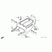 Схема узла: Rear cowl (1) для Honda CBR900RR CBR929RR Fireblade