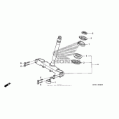 Схема вузла: Рульова траверса для Honda CRF150 CRF150F