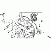 Схема узла: Правая крышка картера для Honda VTR250 VTR