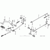 Схема вузла: Педаль (Лапка) для Honda VT750 Shadow Deluxe