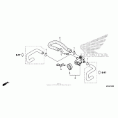 Схема вузла: Air injection valve для Honda GL1800 Gold Wing