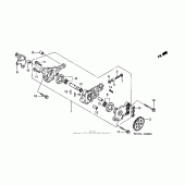 Схема вузла: Масляний насос для Honda XR400