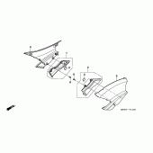 Схема узла: Боковой обтекатель для Honda NT700 Deauville