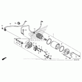 Схема вузла: Стартер електричний для Honda CMX500 Rebel