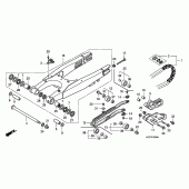 Схема вузла: Задній важіль (Маятник) для Honda CR250