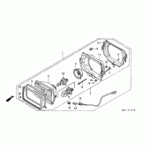 Схема узла: Фара (1) для Honda XL600 Transalp