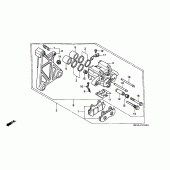 Схема вузла: Задній гальмівний супорт для Honda GL1500 Gold Wing Special Edition