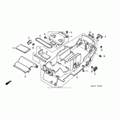 Схема узла: Заднее крыло (`00-`01) для Honda RVT1000R RVT RC51