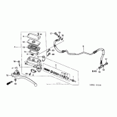 Схема вузла: Циліндр зчеплення 05 для Honda VTR1000 Superhawk