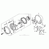 Схема узла: Фара для Honda VT750 Shadow Spirit