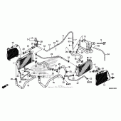 Схема узла: Радиатор для Honda GL1800 Gold Wing F6B Bagger