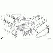 Схема вузла: Задній важіль (Маятник) для Honda CBR1000 CBR1000RR Fireblade