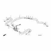 Схема вузла: Система вентиляція картера для Honda CB1300 Super Four