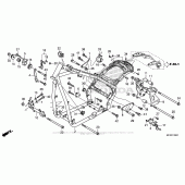Схема вузла: Frame (2) для Honda VT1300 Fury