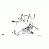 Схема узла: Педаль(Лапка) для Honda NT700 NT700V