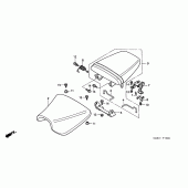 Схема узла: Сиденье для Honda CBR900RR CBR919RR Fireblade
