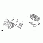 Схема узла: Цилиндр для Honda XL125 Varadero