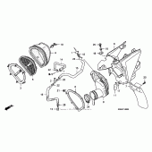 Схема вузла: Air cleaner (04- 05) для Honda CRF250 CRF250R