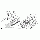 Схема узла: Клапанная крышка для Honda ST1300 Pan-European