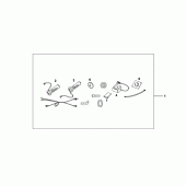 Схема вузла: Ручки з підігрівом (Опція) для Honda CBF500