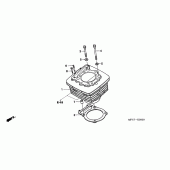 Схема узла: Цилиндр для Honda FMX650