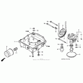 Схема вузла: Масляний насос для Honda VFR800 Interceptor