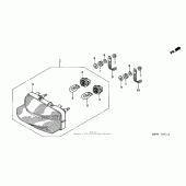 Схема узла: Стоп сигнал (`01-`03) для Honda CBR600 CBR600F4i