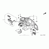 Схема узла: Meter panel (gl1800/a 05) для Honda GL1800 Gold Wing