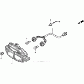 Схема вузла: Задній ліхтар (Стоп-сигнал) для Honda CBR900RR CBR919RR Fireblade