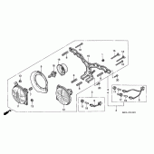 Схема вузла: Фара (1) для Honda CBR900RR CBR900RR Fireblade