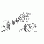 Схема вузла: Радіатор для Honda XL700V Transalp