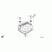 Схема узла: Клапанная крышка для Honda CBF125