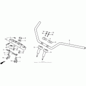 Схема вузла: Vt1100c2handlebar для Honda VT1100 Shadow ACE