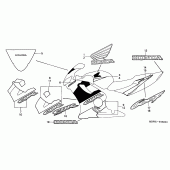 Схема вузла: Наклейки (CBR600F2-3) для Honda CBR600 CBR600F