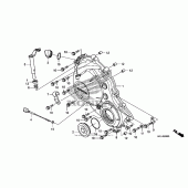 Схема вузла: Права кришка картера для Honda CBR1000 CBR1000RR Fireblade