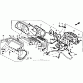 Схема узла: Панель приборов для Honda CBR1000 CBR1000F Hurricane